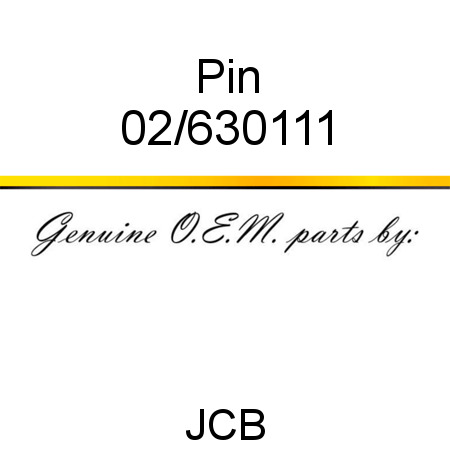 Pin 02/630111