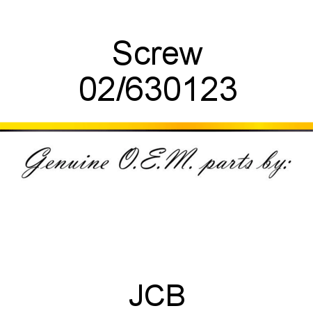 Screw 02/630123