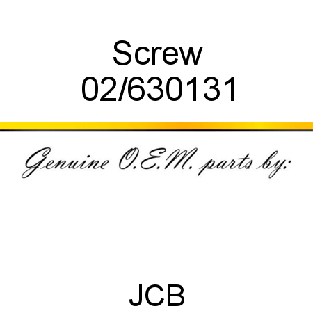 Screw 02/630131