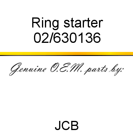 Ring, starter 02/630136