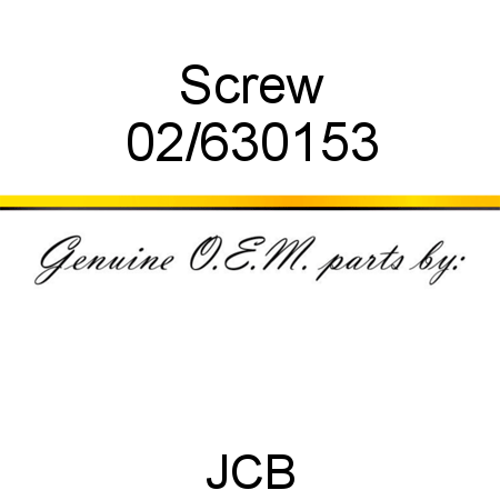 Screw 02/630153