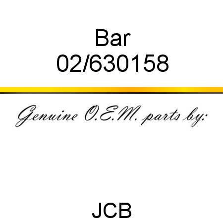 Bar 02/630158