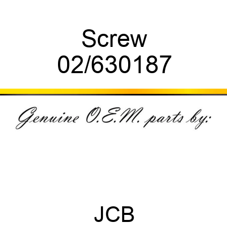 Screw 02/630187