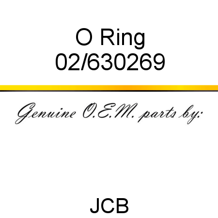 O Ring 02/630269