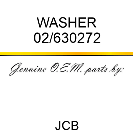 WASHER 02/630272