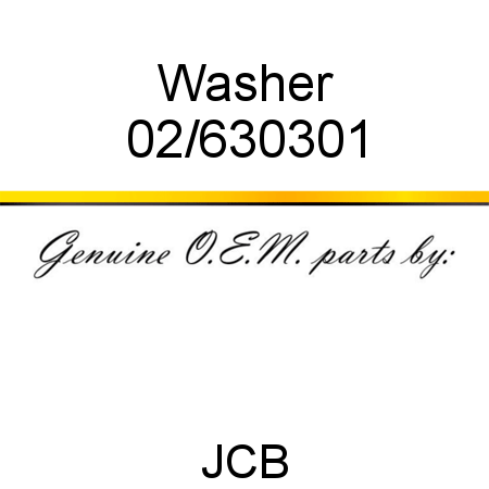 Washer 02/630301