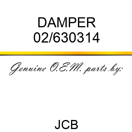 DAMPER 02/630314