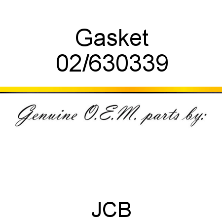 Gasket 02/630339
