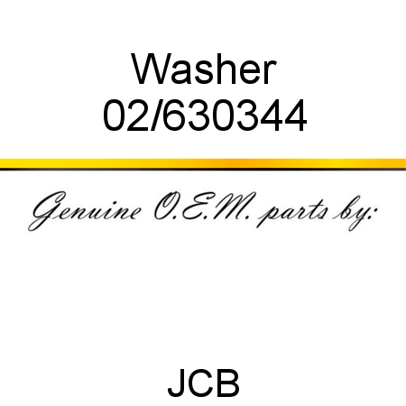 Washer 02/630344