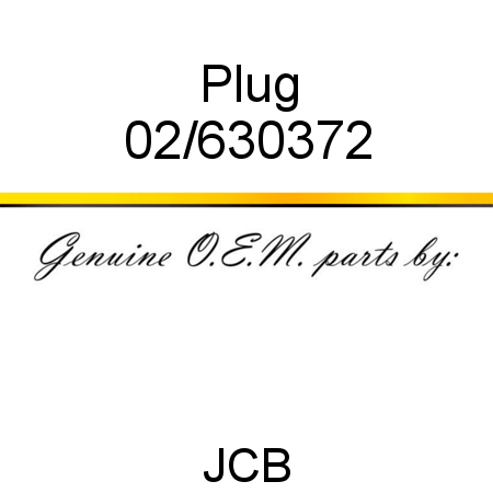 Plug 02/630372