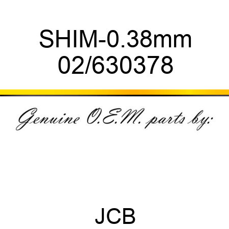 SHIM-0.38mm 02/630378