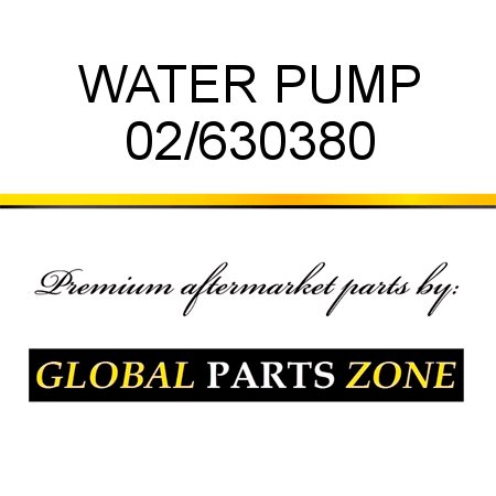 WATER PUMP 02/630380