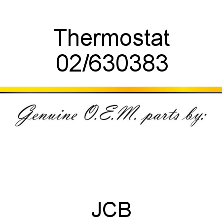 Thermostat 02/630383