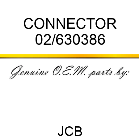 CONNECTOR 02/630386