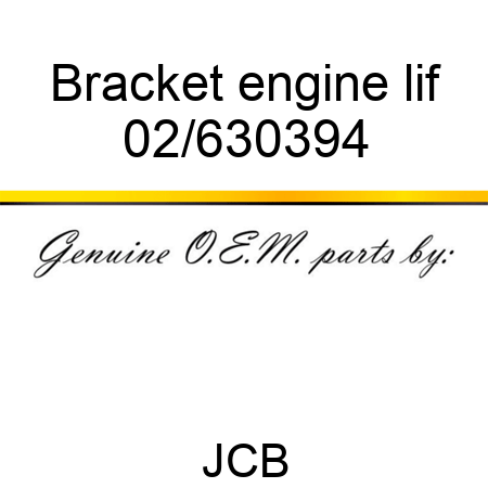 Bracket engine lif 02/630394