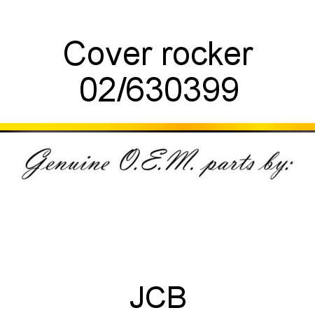 Cover, rocker 02/630399