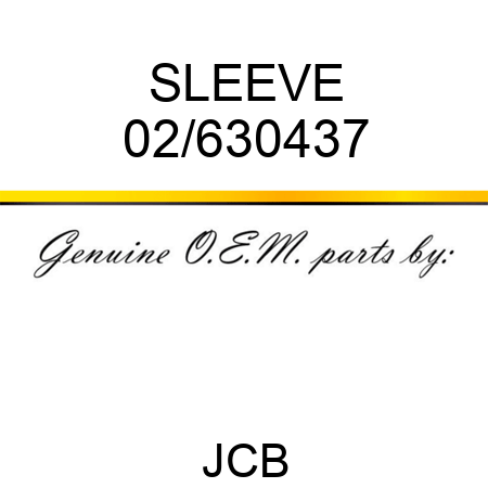 SLEEVE 02/630437