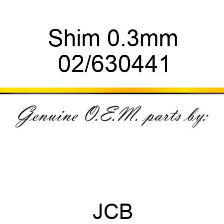 Shim 0.3mm 02/630441