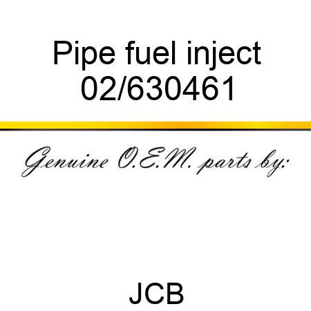 Pipe fuel inject 02/630461