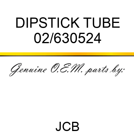 DIPSTICK TUBE 02/630524