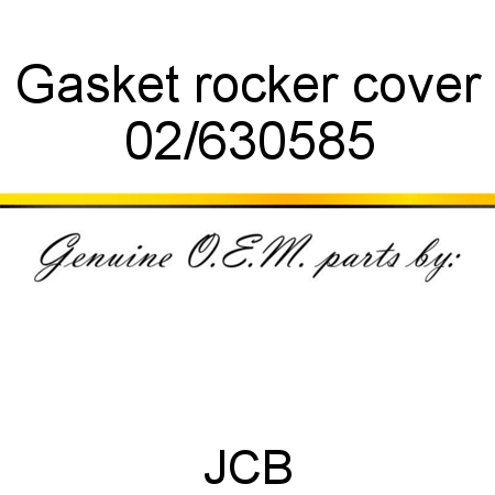 Gasket, rocker cover 02/630585