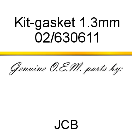 Kit-gasket, 1.3mm 02/630611
