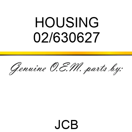 HOUSING 02/630627