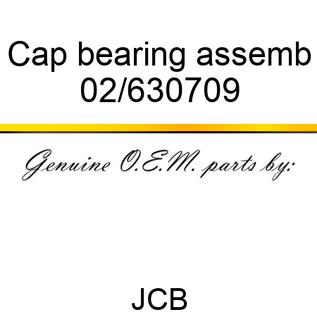 Cap bearing assemb 02/630709