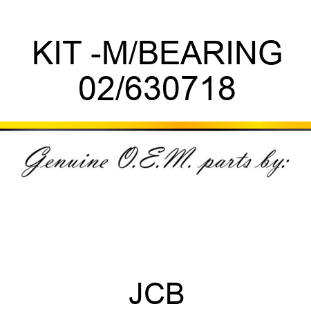 KIT -M/BEARING 02/630718