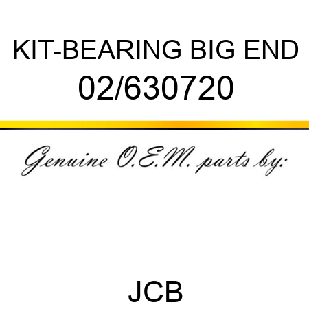 KIT-BEARING BIG END 02/630720