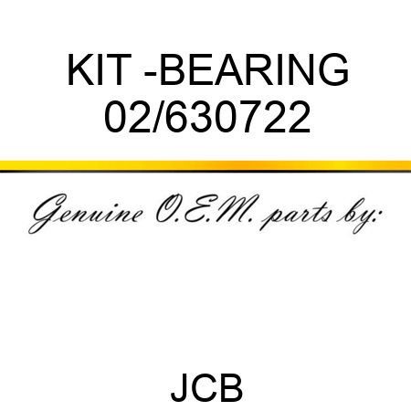 KIT -BEARING 02/630722