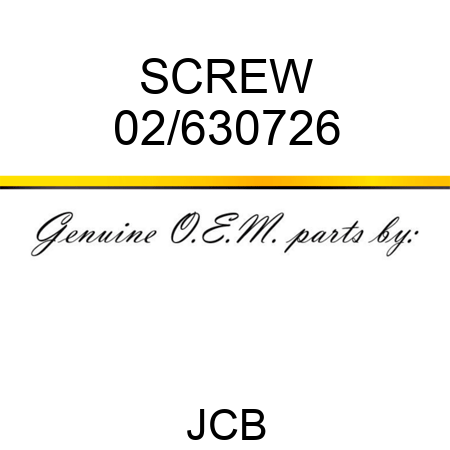 SCREW 02/630726