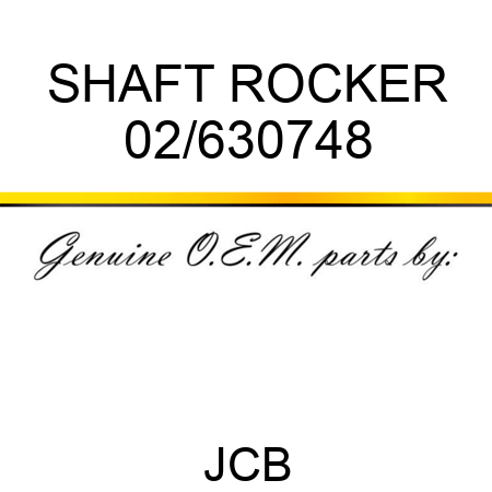 SHAFT ROCKER 02/630748