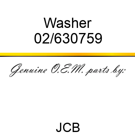 Washer 02/630759