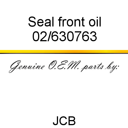 Seal, front oil 02/630763