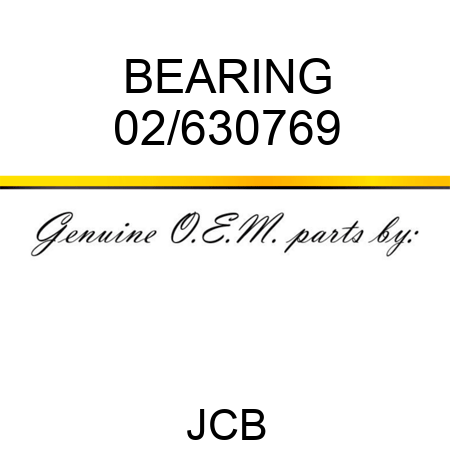 BEARING 02/630769