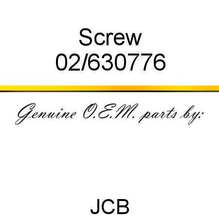 Screw 02/630776