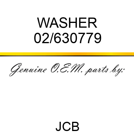 WASHER 02/630779