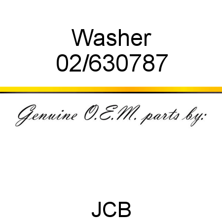 Washer 02/630787