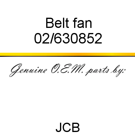 Belt, fan 02/630852