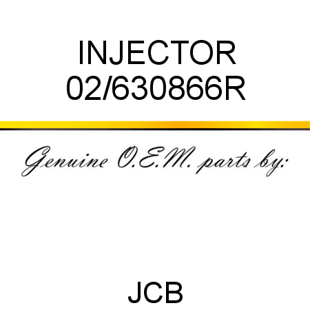 INJECTOR 02/630866R