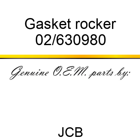 Gasket rocker 02/630980