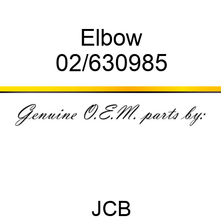 Elbow 02/630985