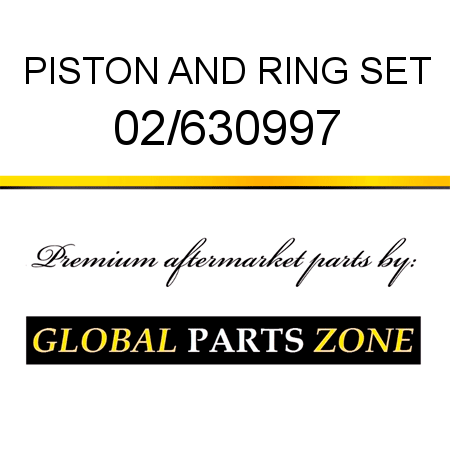 PISTON AND RING SET 02/630997