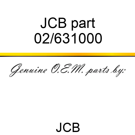 JCB part 02/631000