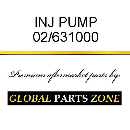 INJ PUMP 02/631000
