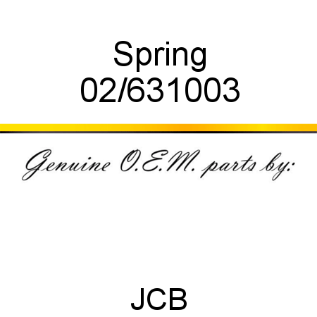 Spring 02/631003