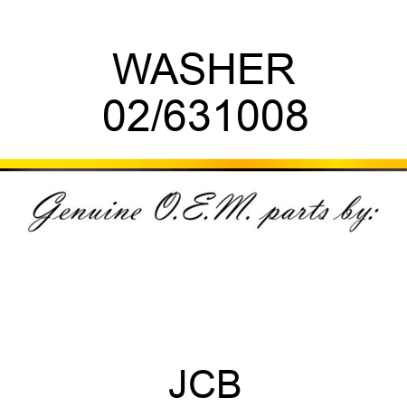 WASHER 02/631008