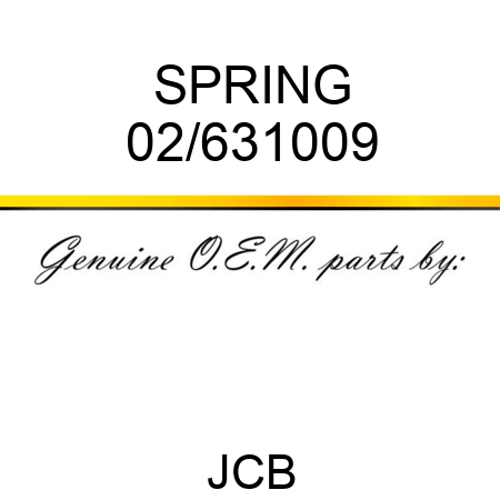 SPRING 02/631009