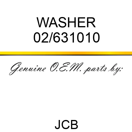 WASHER 02/631010